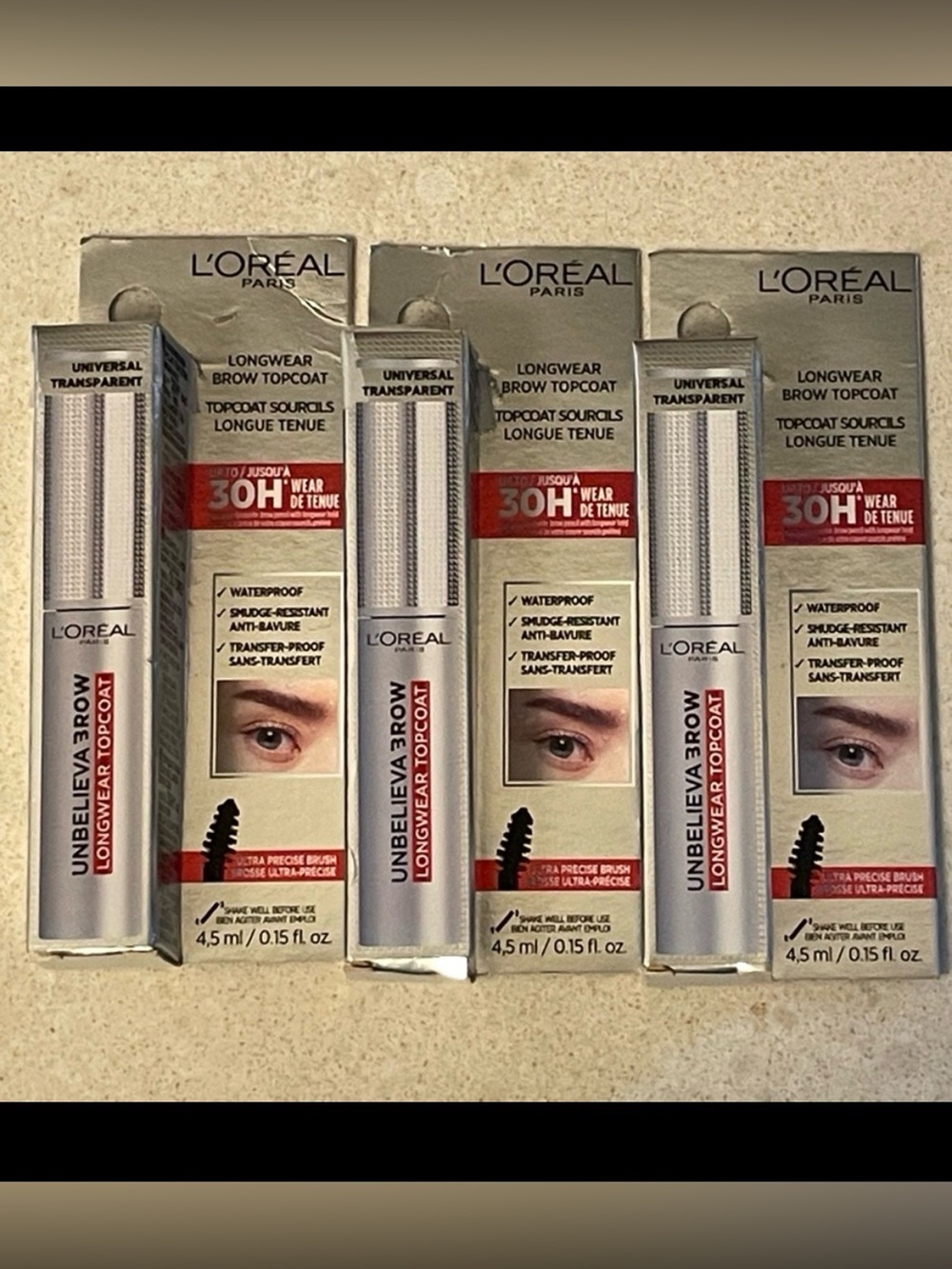 ✨3✨L'Oreal Unbelieva Brow Longwear Topcoat - Transparent
